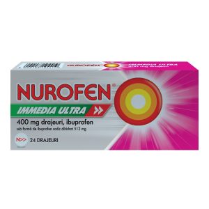 Nurofen Immedia Ultra 400 mg Nurofen Immedia Ultra 400 mg, 24 drajeuri, Rockitt Benckiser Healthcare