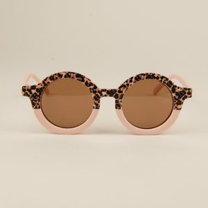Ochelari Soare Copii si Bebelusi - Animal Print Blush,1 buc, Little Prints
