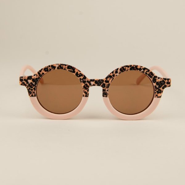 Ochelari Soare Copii si Bebelusi - Animal Print Blush,1 buc, Little Prints