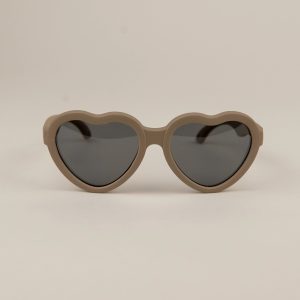 Ochelari Soare Flexibili Bebelusi, Cordon de Fixare, 3-18 luni - Heart Brown, Little Prints
