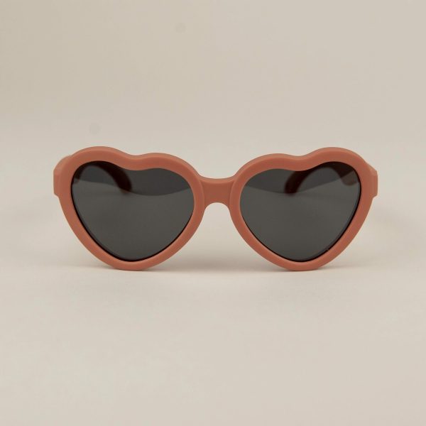 Ochelari Soare Flexibili Bebelusi, Cordon de Fixare, 3-18 luni - Heart Rust, Little Prints