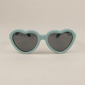 Ochelari Soare Flexibili Bebelusi, Cordon de Fixare, 3-18 luni Heart Seafoam, Little Prints