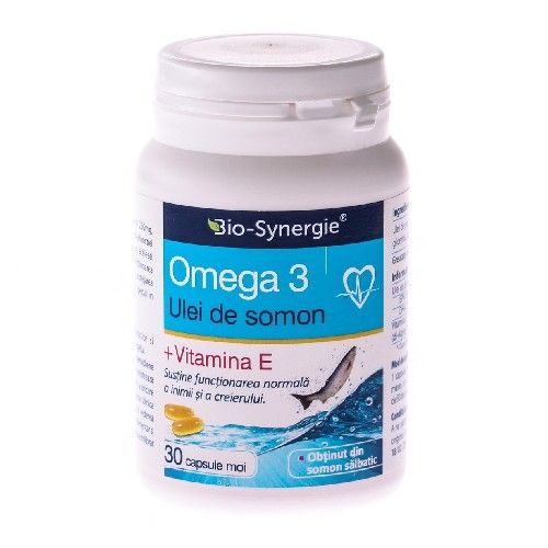 Omega 3 ulei de somon  vitamina E, 30 capsule,  Bio-Synergie