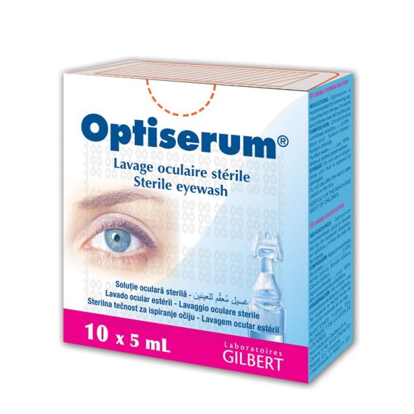 Optiserum solutie oculara 5 ml, 10 unidoze, Gilbert