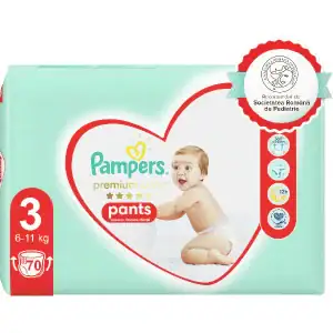 PAMPERS Scutece 3 Premium Care Pants 6-11kg, 70 bucati