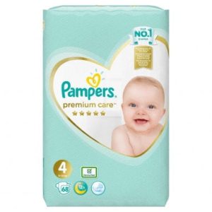 PAMPERS Scutece 4 Premium Care (9-14kg), 68 bucati