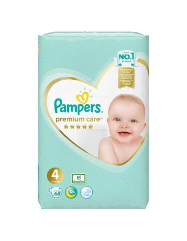 PAMPERS Scutece 4 Premium Care (9-14kg) PAMPERS Scutece 4 Premium Care (9-14kg), 68 bucati