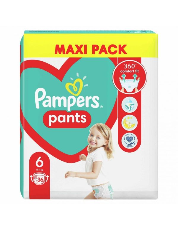 PAMPERS Scutece 6 Pants Active  Baby, 15Kg, 36 bucati