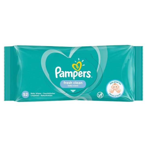 PAMPERS Servetele Fresh Clean, 52 bucati