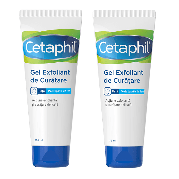 Pachet Gel de curatare exfoliant Cetaphil, 178 ml  178 ml, Galderma