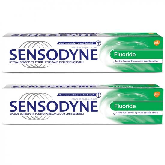 Pachet Pasta de Dinti Fluoride Sensodyne, 100 ml, Haleon