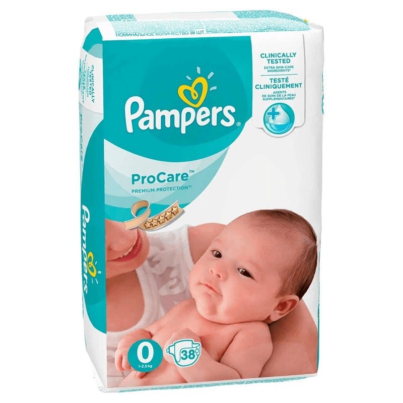 Pampers Scutece ProCare Premium Care Pampers Scutece ProCare Premium Care, nr. 0, 38 bucati