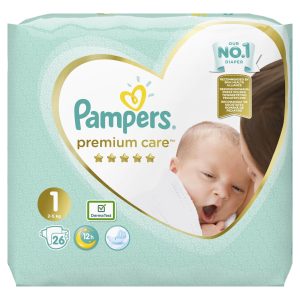 Pampers Scutece nr. 1 Premium Care Newborn Pampers Scutece nr. 1 Premium Care Newborn, 2-5 kg, 26 bucati