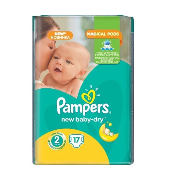Pampers Scutece nr. 2, New Baby, 3-6 kg , 17 bucati