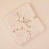 Paturica Bebe din Bumbac Tricotata 100-80 cm Speckled Oatmeal,  Little Prints
