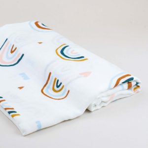 Paturica Muselina Rainbows, 1 buc, Little Prints