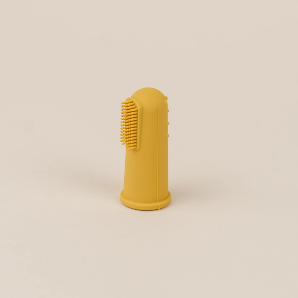 Periuta Dinti Silicon Tip Degetar Mustar, 1 buc, Little Prints