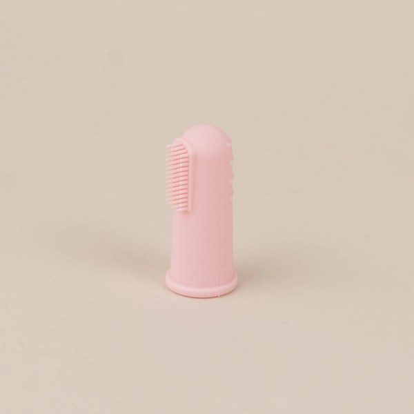 Periuta Dinti Silicon Tip Degetar Pink, 1 buc, Little Prints