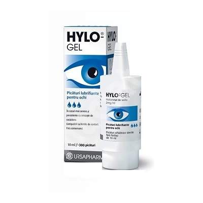 Picaturi lubrifiante pentru ochi Hylo-Gel, 10 ml, Ursapharm