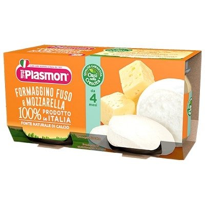 Piure Branza si Mozzarela de la 4 luni Piure Branza si Mozzarela de la 4 luni, 2x80g, Plasmon