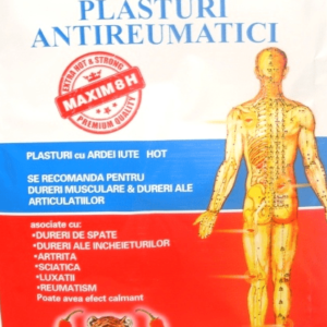 Plasture antireumatic cu ardei iute 12 cm x 18 cm Plasture antireumatic cu ardei iute 12 cm x 18 cm, 1 bacata, NARCIS