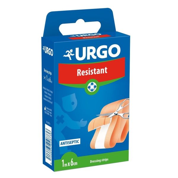 Plasture rezistent banda 1 m x 6 cm Plasture rezistent banda 1 m x 6 cm, Urgo