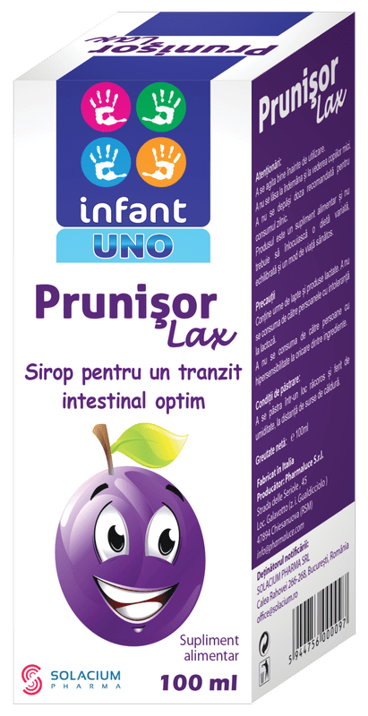Prunisor Lax Sirop Infant Uno Prunisor Lax Sirop Infant Uno, 100 ml, Solacium Pharma