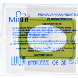 Punga urinara pediatrica, 1 bucata, Minut
