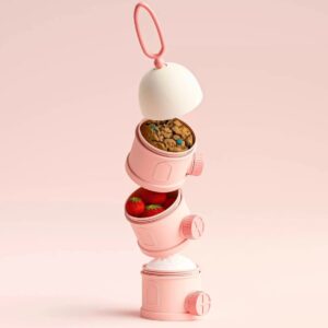 Recipient pt. Lapte Praf/Gustari Light Pink, 1 buc, Little Prints