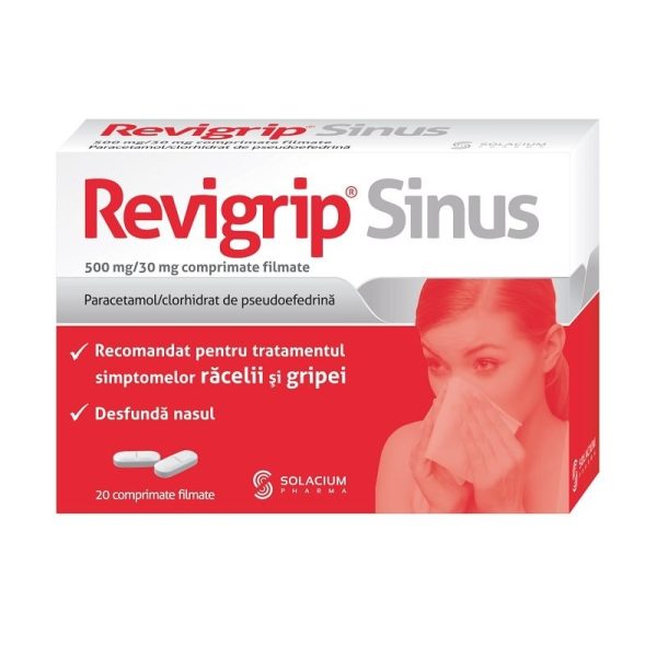 Revigrip Sinus Revigrip Sinus, 20 comprimate, Solacium Pharma