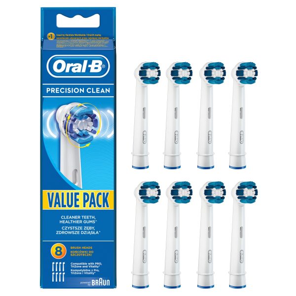 Rezerva periuta de dinti electrica Oral-B Precision Clean EB20-2, 8 bucati
