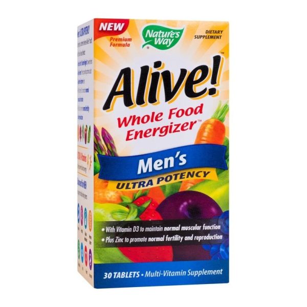 SECOM Alive Men's Ultra Potency, 30 tablete, Nature`s Way