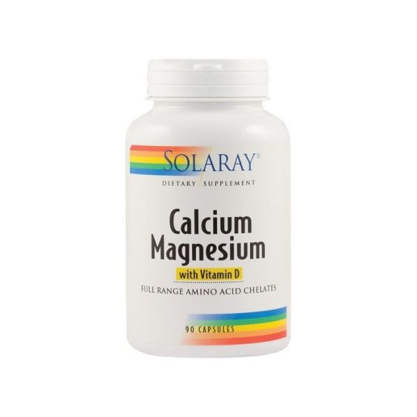 SECOM Calcium Magnesium si Vitamina D SECOM Calcium Magnesium si Vitamina D, 90 capsule, Solaray