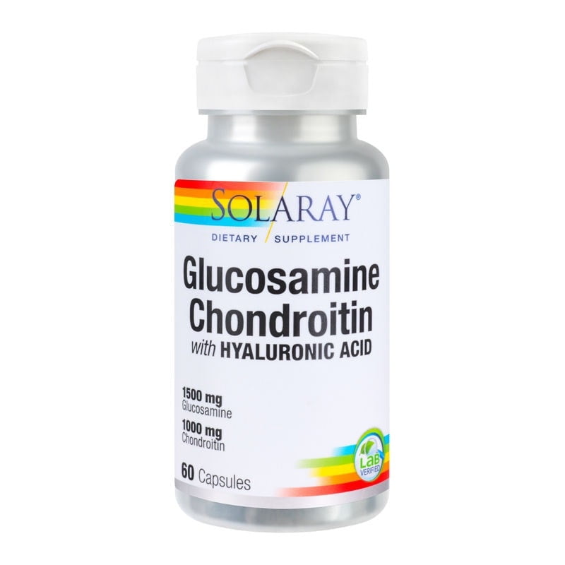 SECOM Glucosamine, Chondroitin, Hyaluronic Acid, 60 capsule, Solaray