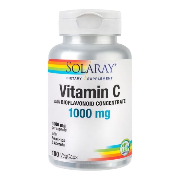 SECOM Vitamina C 1000mg, 100 capsule, Solaray