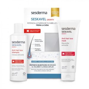 SESDERMA Pachet Sampon impotriva caderii parului Seskavel, 200 ml  Masca pentru par Seskavel, 200 ml