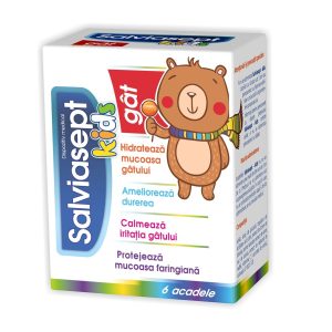 Salviasept Kids Gat Salviasept Kids Gat, 6 acadele, Zdrovit