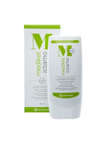 Sampon pentru scalp cu iritatii si exces de sebum Mediket Ictamo, 180 ml, Benemedo