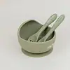 Set Bol  Tacamuri Silicon Olive, 1 buc, Little Prints