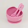 Set Bol  Tacamuri Silicon Pink, 1 buc, Little Prints