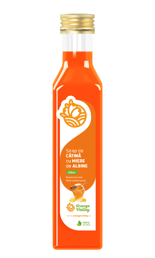 Sirop de Catina cu Miere de Albine, 250ml, Orange Valley