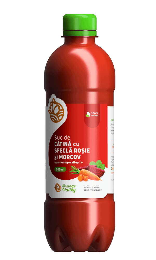 Sirop de Catina cu Sfecla si Morcov, 500ml, Orange Valley