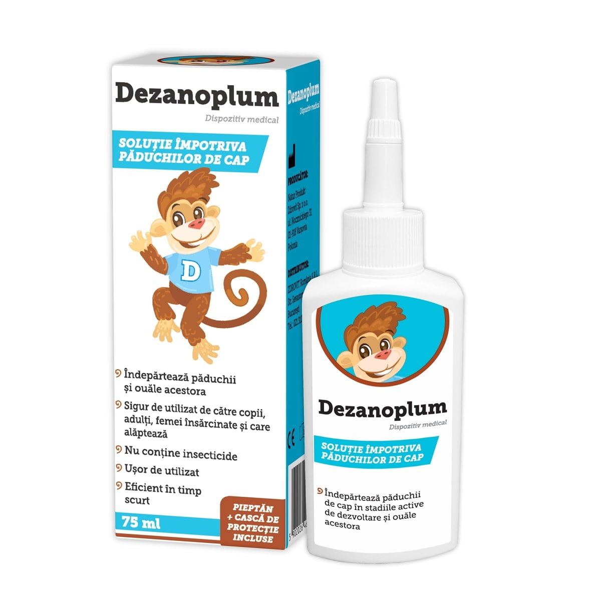 Solutie impotriva paduchilor Dezanoplum Solutie impotriva paduchilor Dezanoplum, 75 ml, Zdrovit