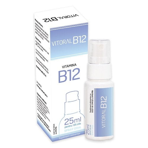 Spray oral pentru adulti Vitoral B12, 25 ml, Vitalogic