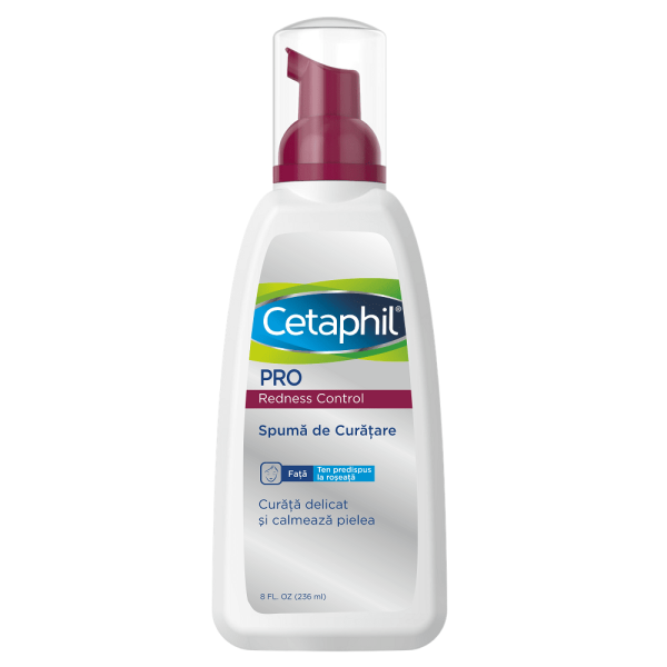Spuma de curatare Cetaphil PRO Redness Control, 236 ml, Galderma