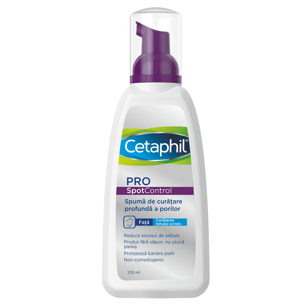 Spuma de curatare Cetaphil PRO SpotControl, 235 ml, Galderma