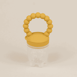 Suzeta Bebelusi pentru Fructe cu Maner Silicon Suzeta Bebelusi pentru Fructe cu Maner Silicon, Mustard, Little Prints