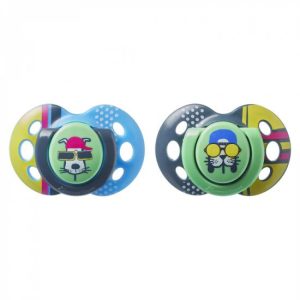 Suzeta Ortodontica de Zi Fun Catelusi Suzeta Ortodontica de Zi Fun Catelusi, TT0166-2, 18-36L, 2 buc, TOMMEE TIPPEE
