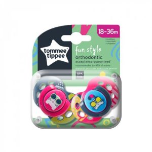Suzeta Ortodontica de Zi Fun Pisicute Suzeta Ortodontica de Zi Fun Pisicute, TT0150-2, 18-36L, 2 buc, TOMMEE TIPPEE