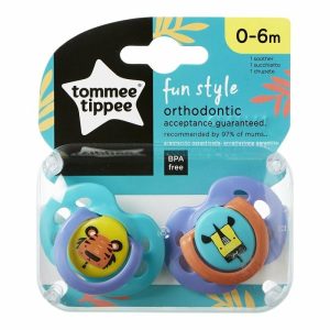 Suzeta Ortodontica de Zi Fun Tigru/Rinocer Suzeta Ortodontica de Zi Fun Tigru/Rinocer, TT0175, 0-6L, 2 buc, TOMMEE TIPPEE